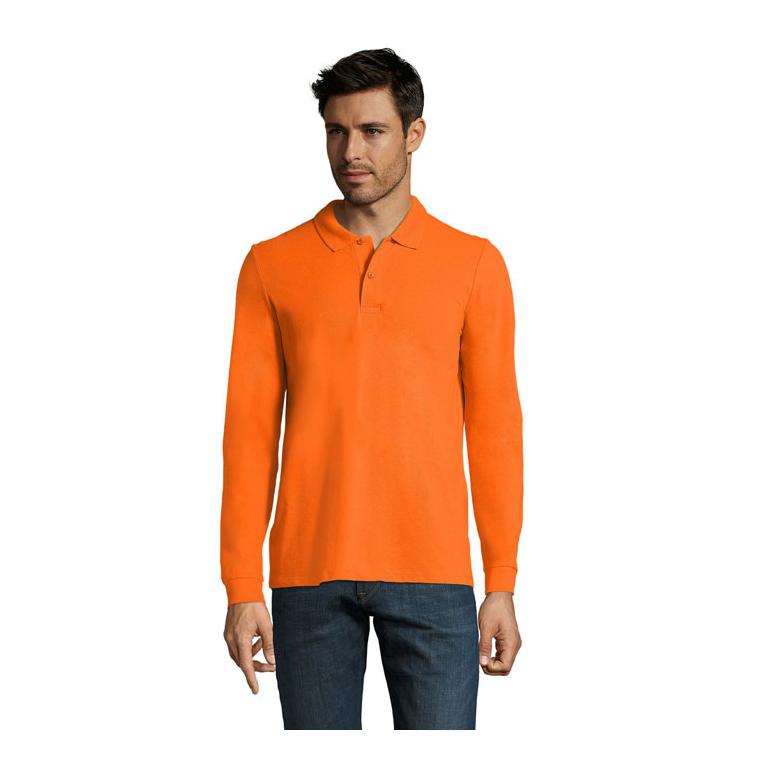 Tricou polo pentru bărbați SOL'S PERFECT LSL 180 Orange XL