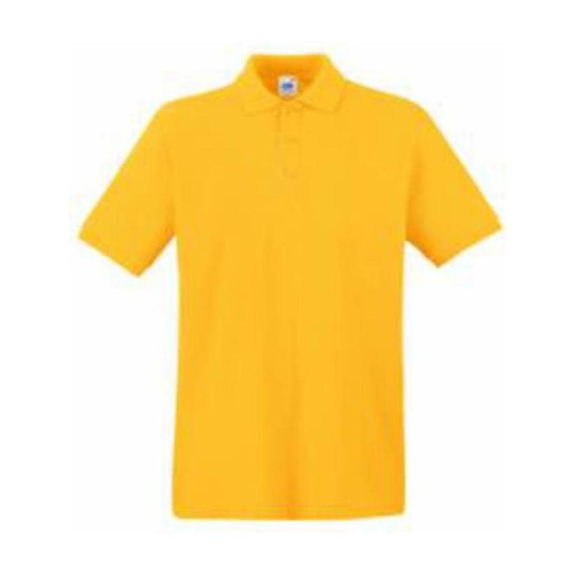 Tricou Polo cu mânecă scurtă pentru bărbați Pique Galben XL