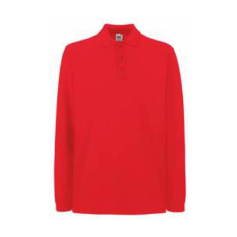 Tricou Polo cu mânecă lungă pentru Pique Rosu XL