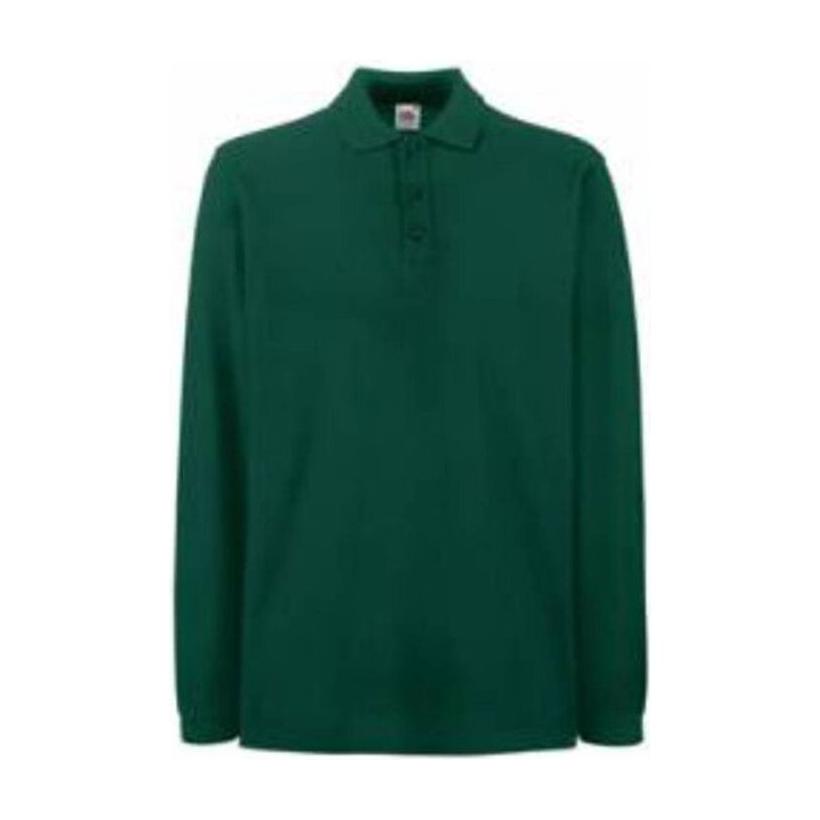 Tricou Polo cu mânecă lungă pentru Pique Verde XXL