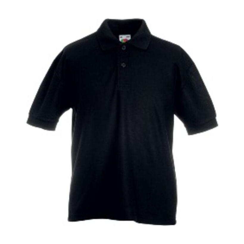 Tricou Polo pentru copii Pique Negru 5 - 6 ani