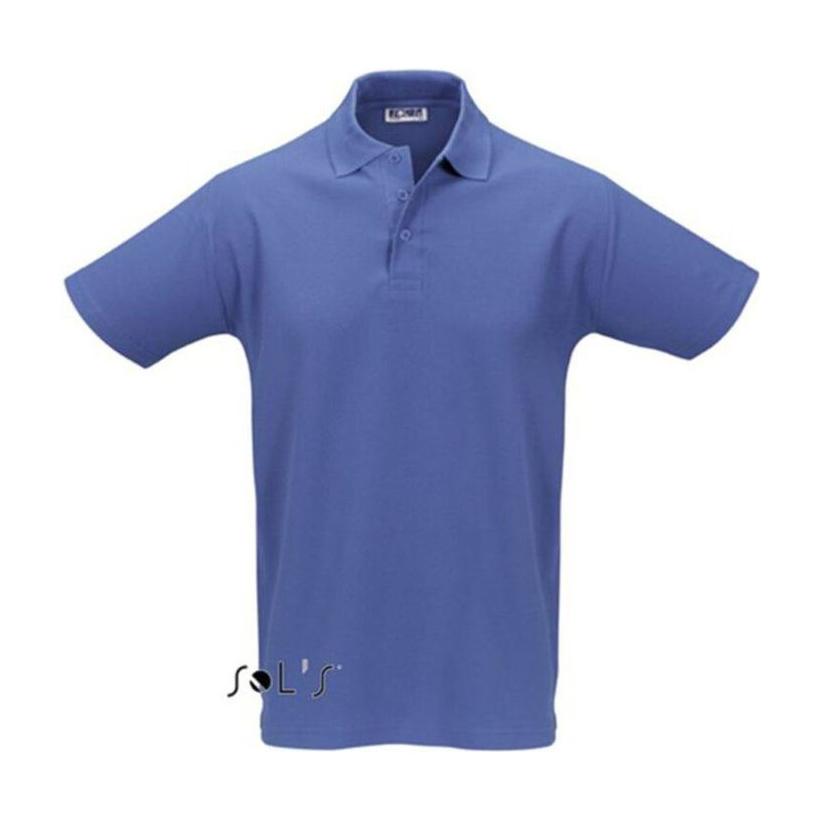 Tricou Polo pentru bărbați Sol's Spring Iimen's Pique Albastru XL