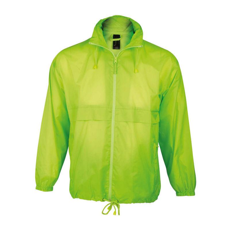 Jachetă antivânt unisex Sol's Surf Neon Lime XL