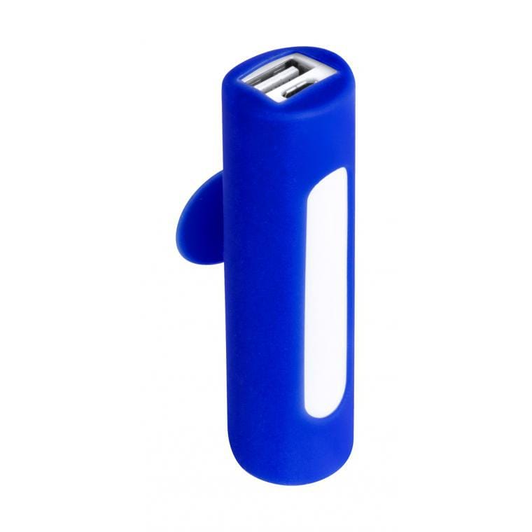 Baterie externă USB Khatim albastru alb 2200 mAh