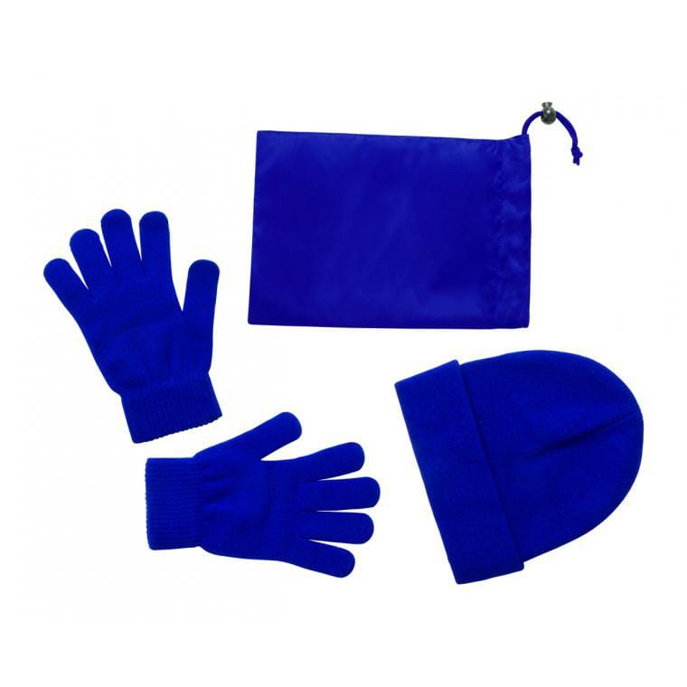 Set căciulă și mănuși Duvel albastru