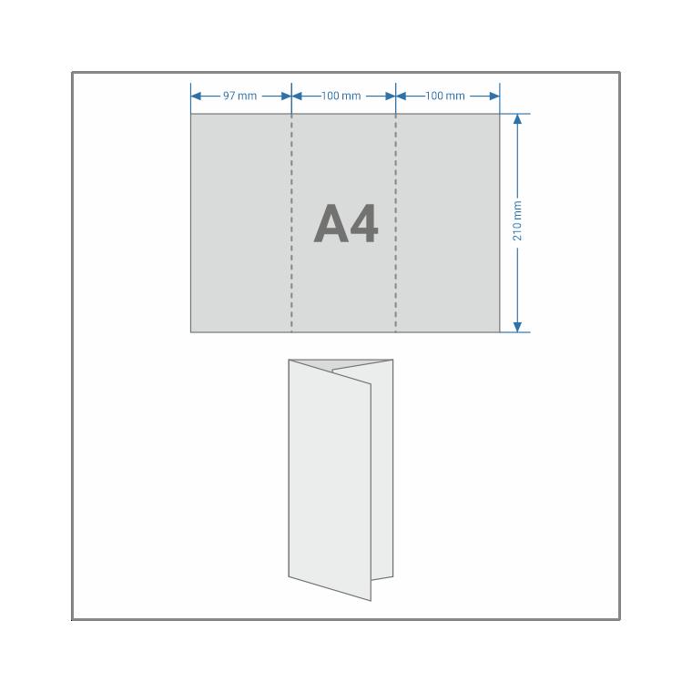 DL (A4/3) - pliat în C