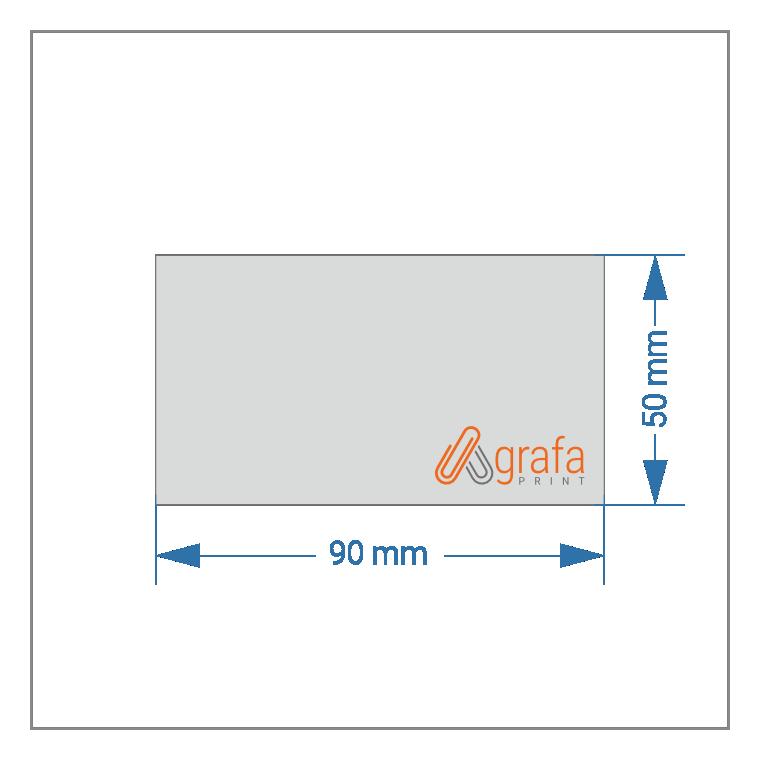 90 x 50 mm - landscape