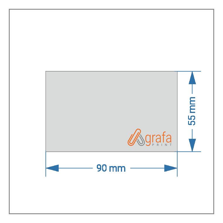 90 x 55 mm - landscape