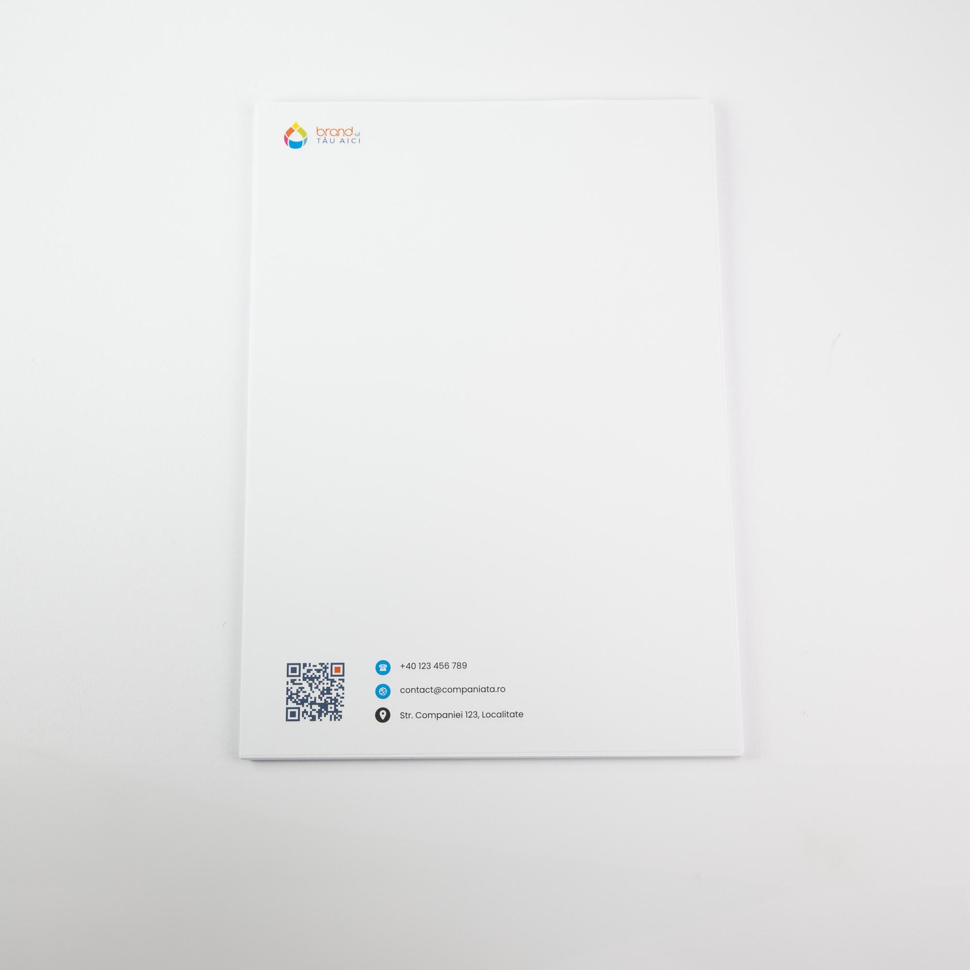 Coli cu antet A4 (210 x 297 mm)
