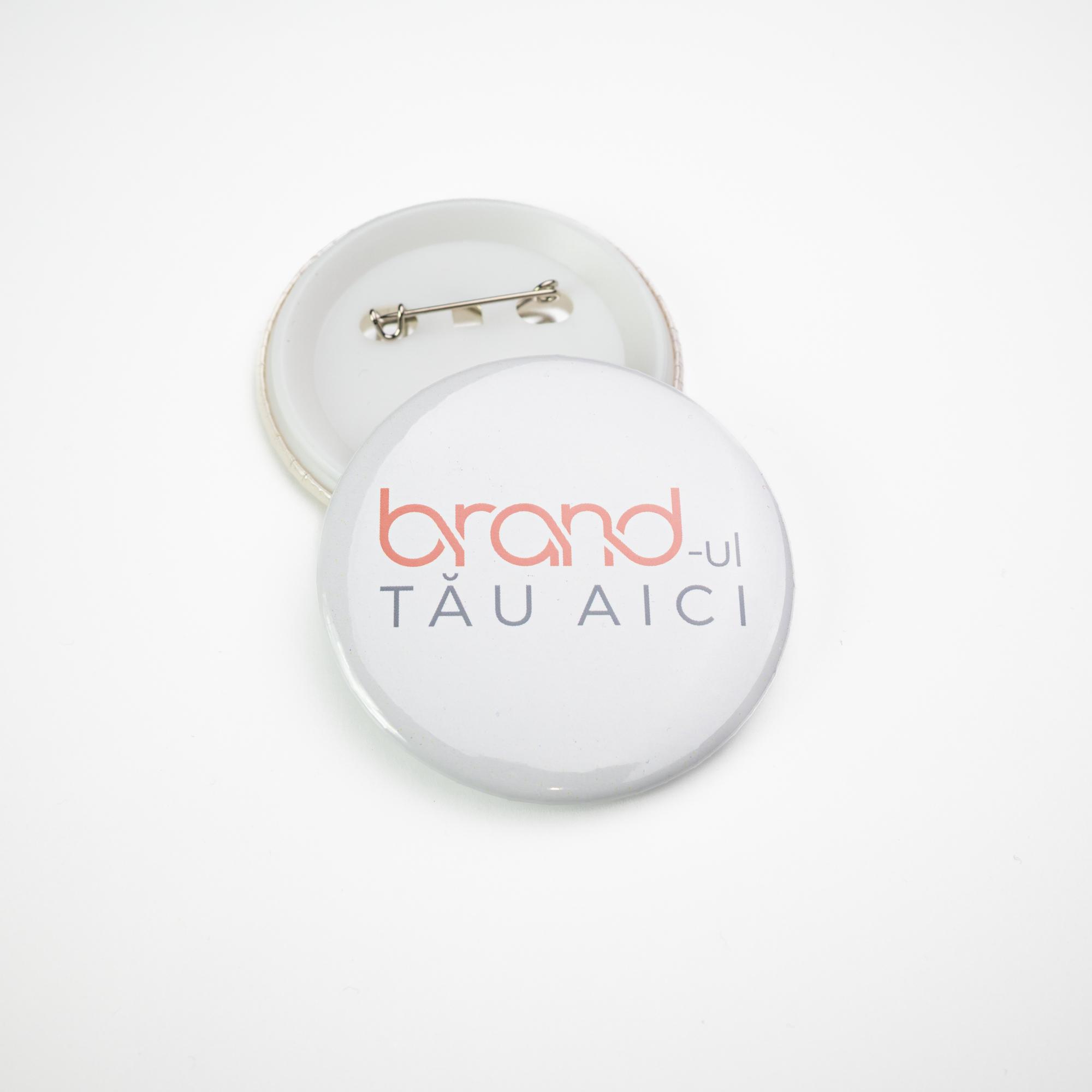 Insigne cu ac - button badge Rotund - Ø 37 mm