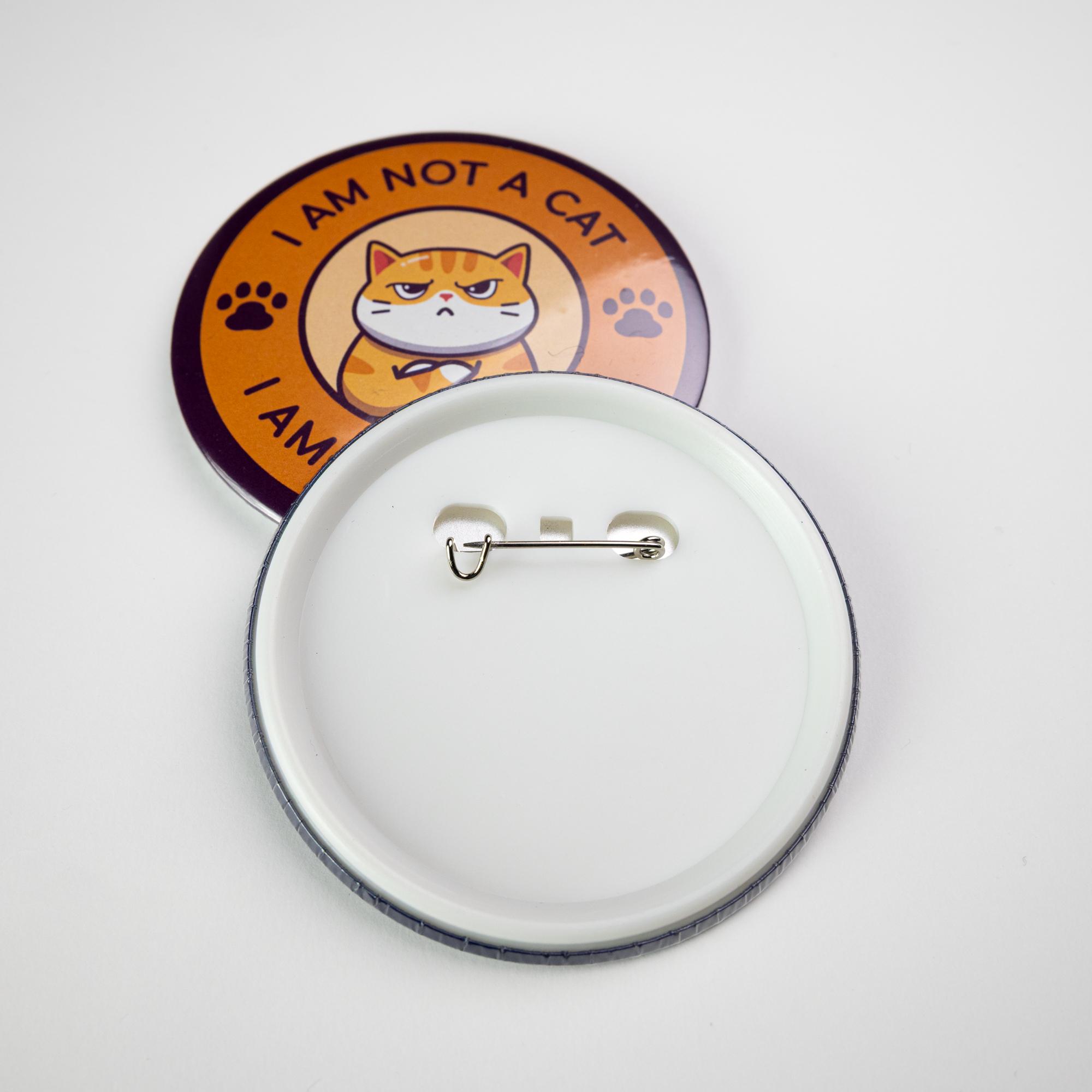 Insigne cu ac - button badge Rotund - Ø 75 mm