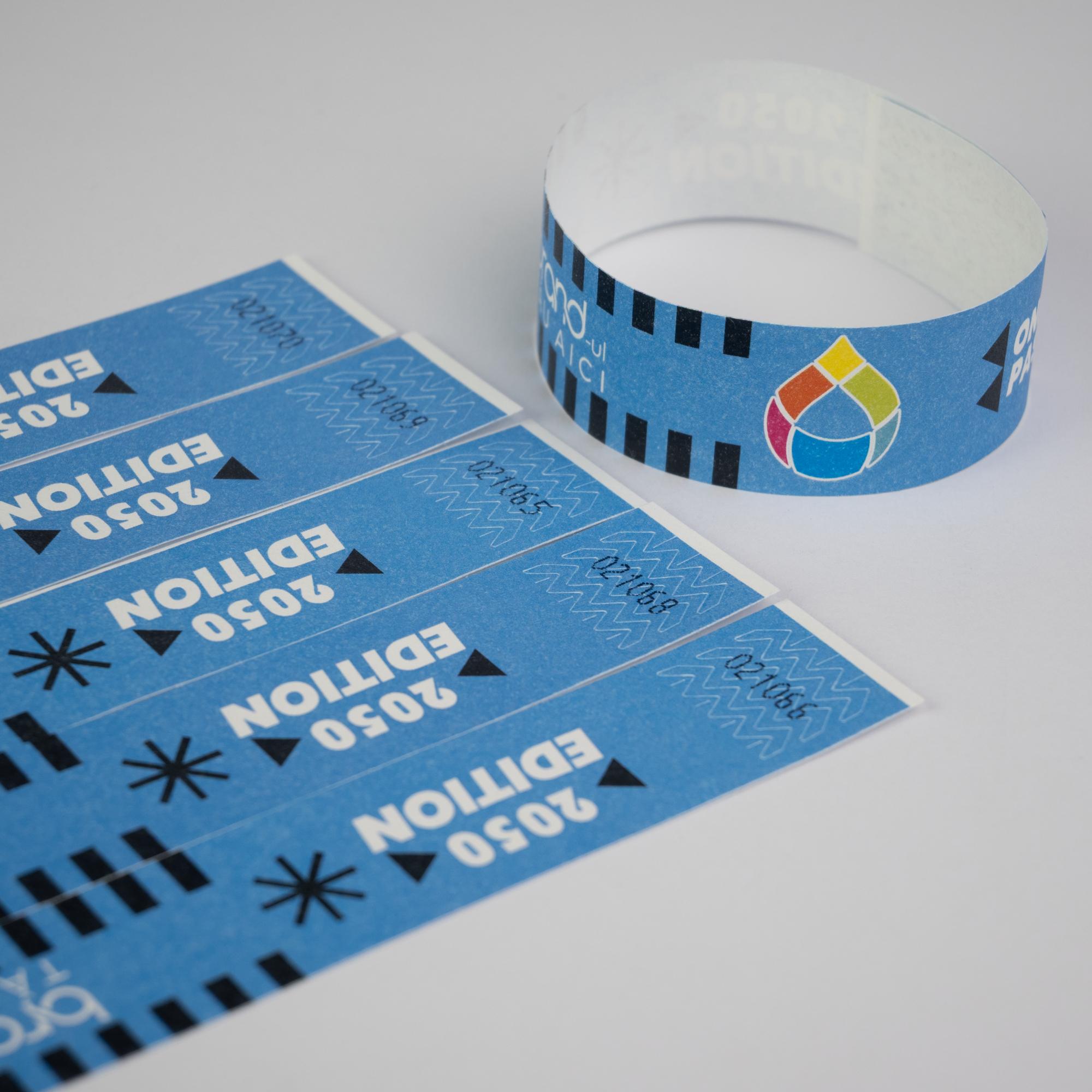 Brățări din hârtie Tyvek® Alb