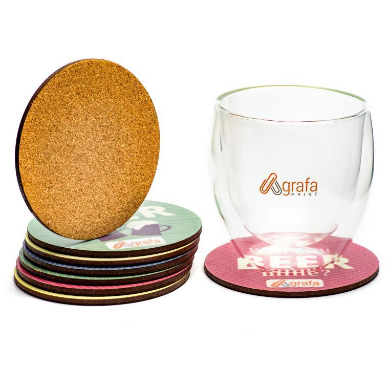 Suporturi din MDF pentru pahare Rotund diametru 100 mm