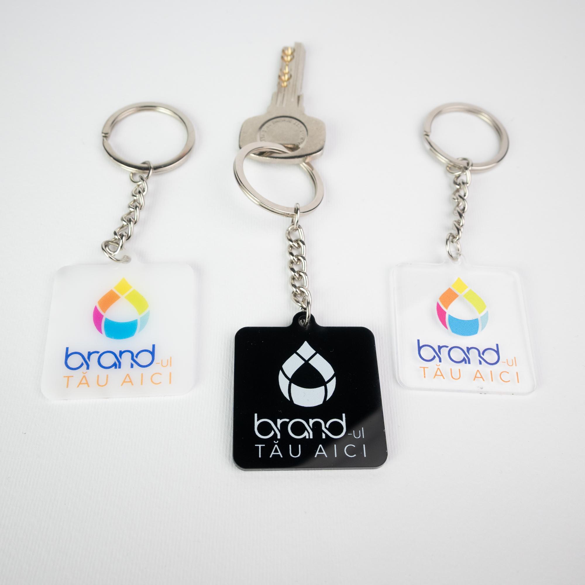 Brelocuri din plastic personalizate 