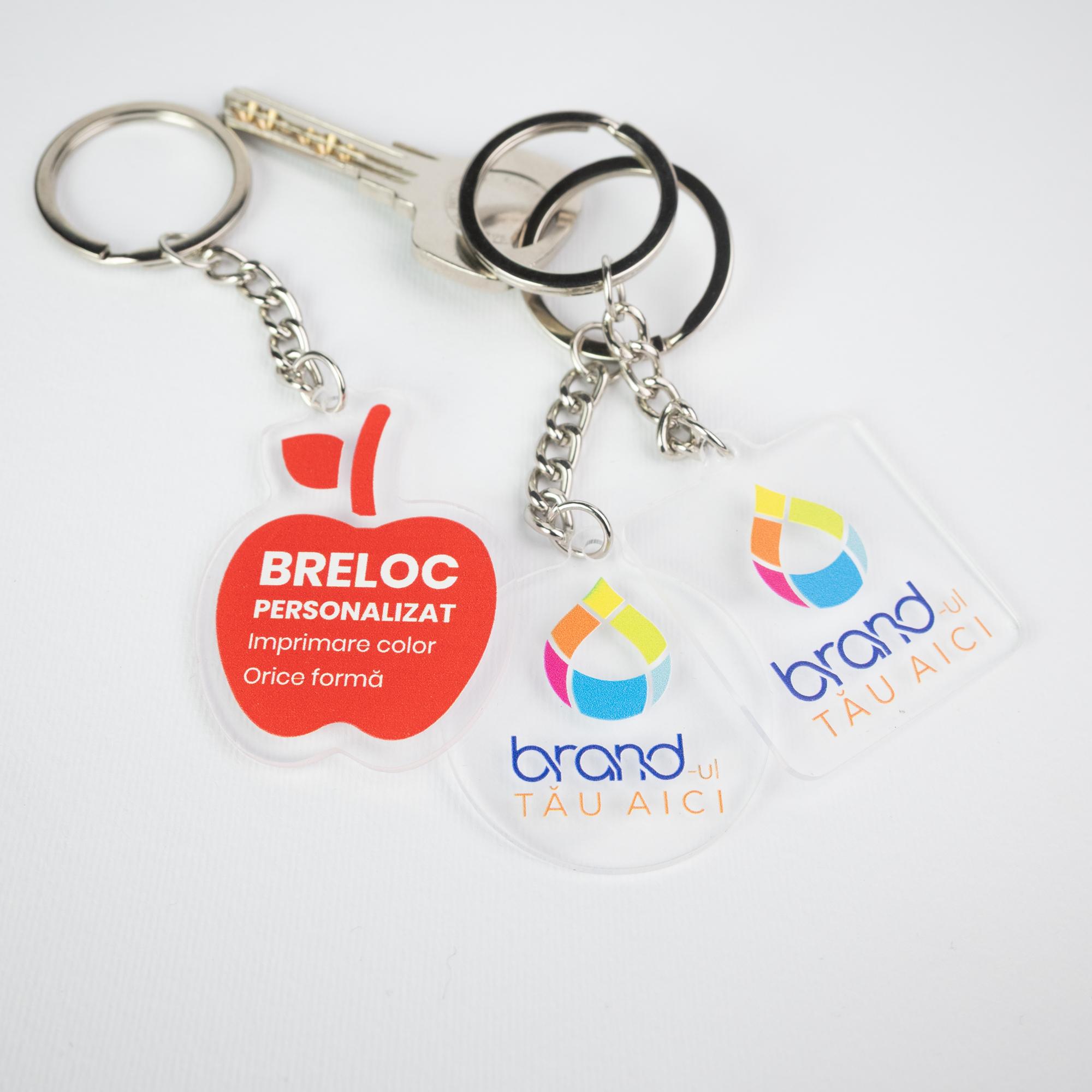 Brelocuri din plastic personalizate 