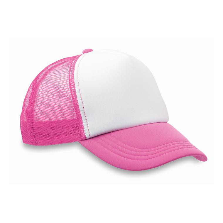 Şapcă din poliester (plasă, în TRUCKER CAP Roz neon