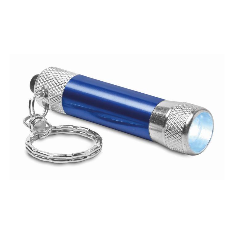 Lanternă aluminiu cu breloc ARIZO Albastru