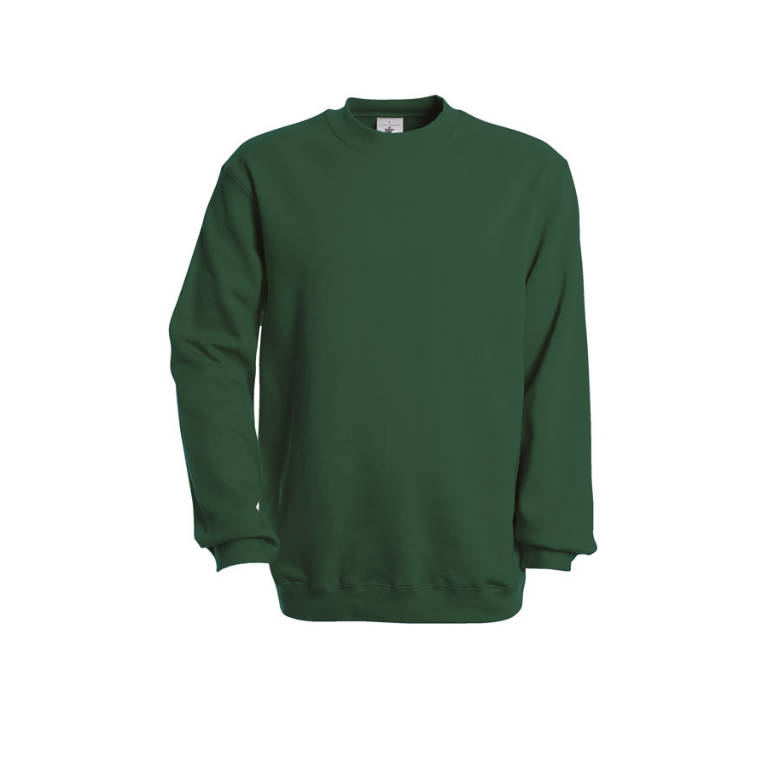 Tricou cu mânecă lungă Set In Sweatshirt verde închis XXL