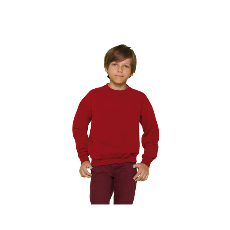 Bluză Copii 255/270 g/m2 YOUTH CREW NECK 18000B roșu XL