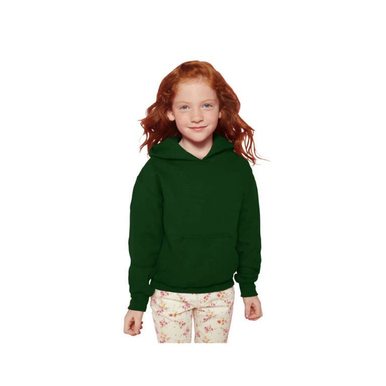 Bluză Copii 255/270 g/m2 BLEND HOODED SWEAT KIDS 18500B verde padure XL