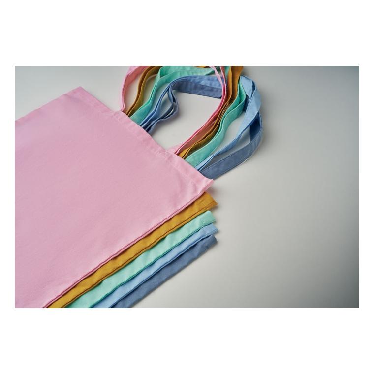 Sacoşă cumpărături cu mânere COTTONEL COLOUR + Roz