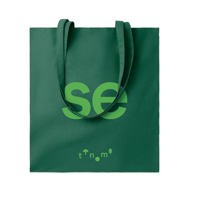 Sacoşă cumpărături cu mânere COTTONEL COLOUR + Verde Inchis