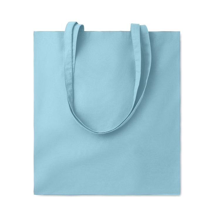 Sacoşă cumpărături cu mânere COTTONEL COLOUR + Albastru deschis