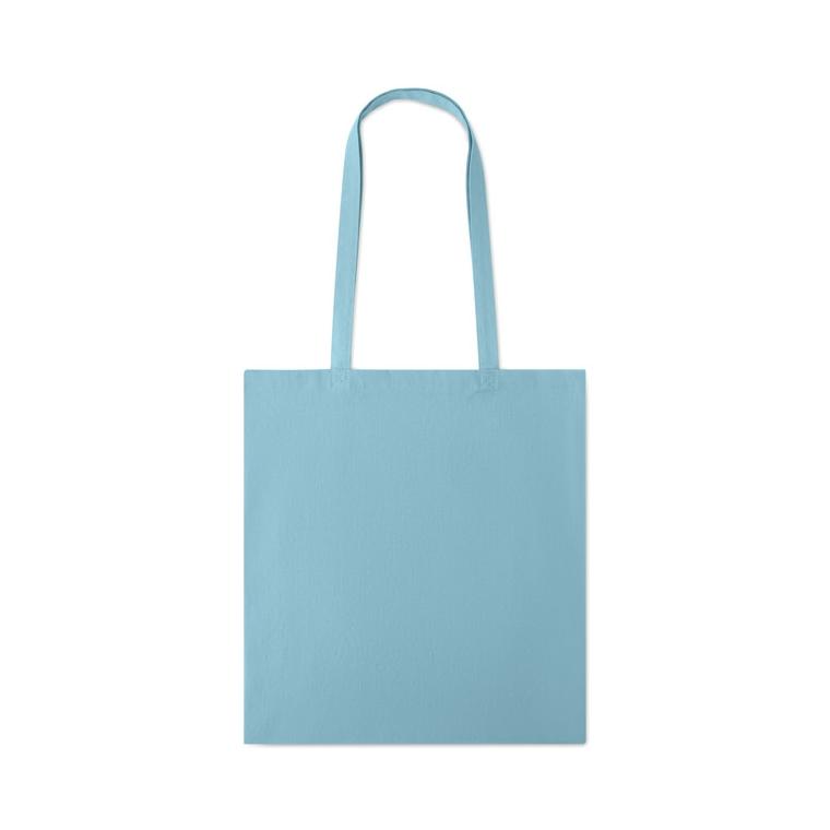 Sacoşă cumpărături cu mânere COTTONEL COLOUR + Albastru deschis
