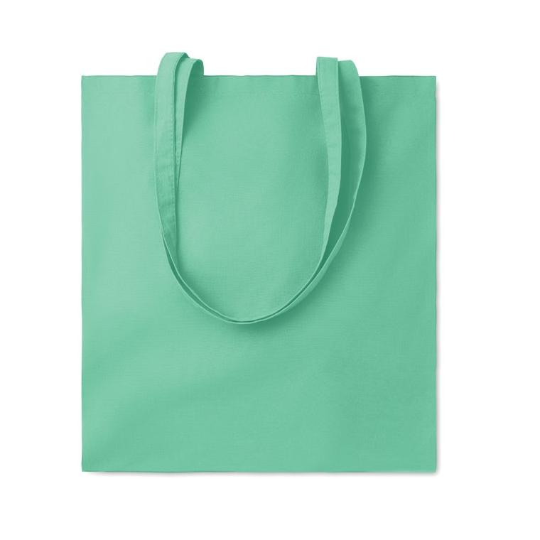 Sacoşă cumpărături cu mânere COTTONEL COLOUR + Verde mentă