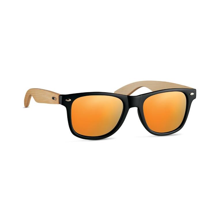 Ochelari soare, rame bambus CALIFORNIA TOUCH Portocaliu
