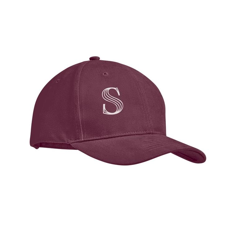 Șapcă baseball din bumbac TEKAPO Vișiniu