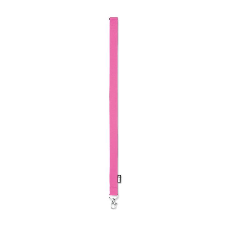 Lanyard din RPET cu carabină LANY RPET Fuchsia
