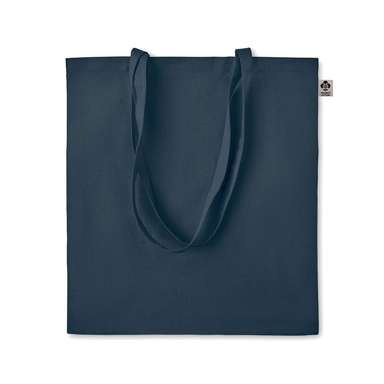 Sacoșă din bumbac organic ZIMDE COLOUR Navy 