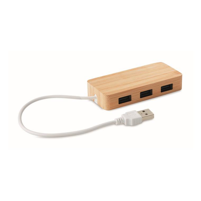 Hub USB în bambus VINA Natur