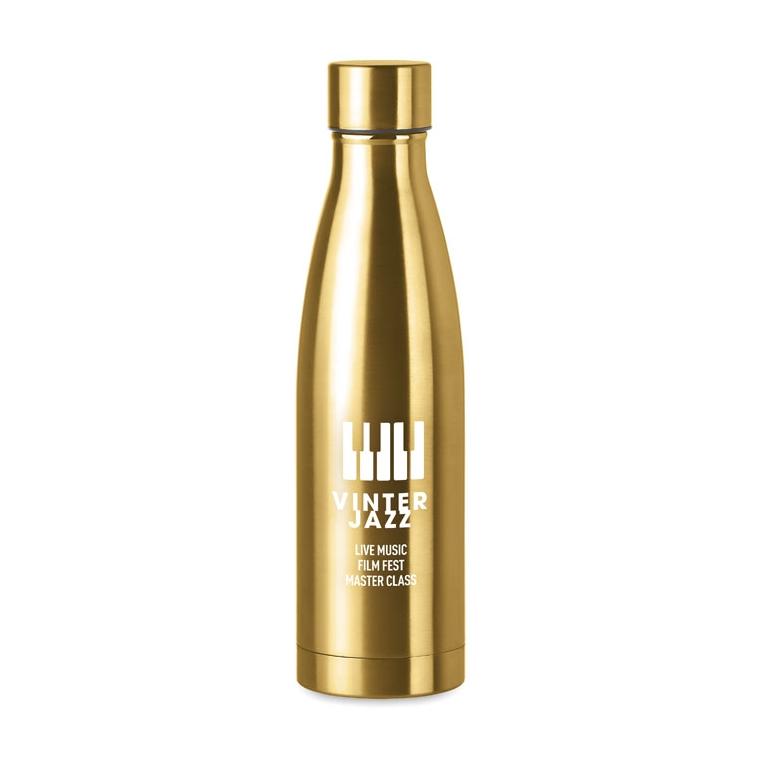 Sticlă cu perete dublu 500 ml BELO BOTTLE Auriu mat