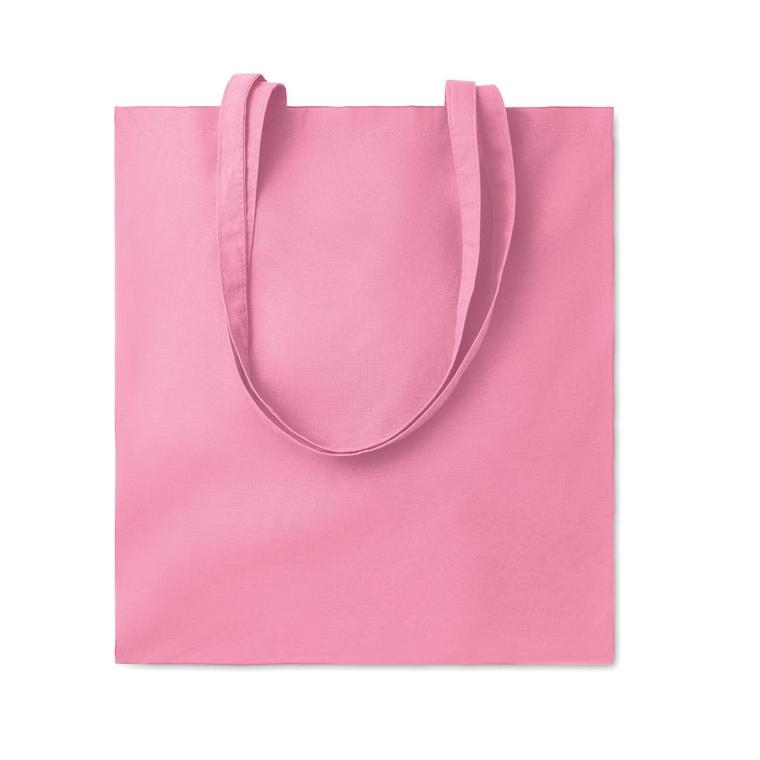 Sacoșă cumpărături din bumbac COTTONEL COLOUR ++ Roz