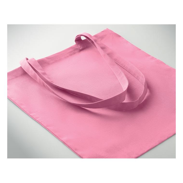 Sacoșă cumpărături din bumbac COTTONEL COLOUR ++ Roz