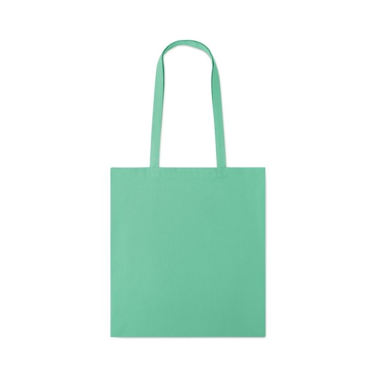 Sacoșă cumpărături din bumbac COTTONEL COLOUR ++ Verde mentă