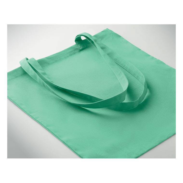 Sacoșă cumpărături din bumbac COTTONEL COLOUR ++ Verde mentă