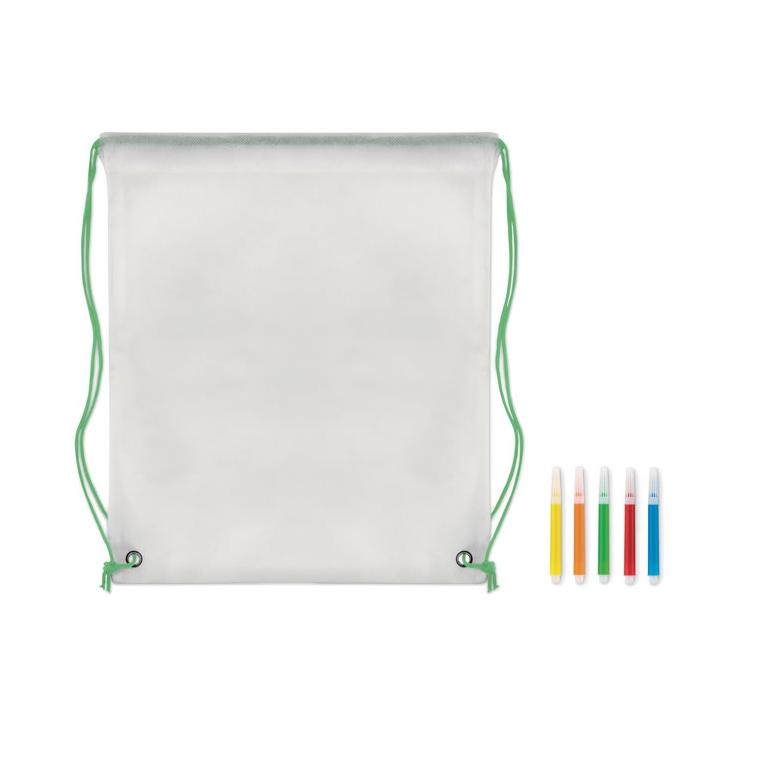 Sacoșă din material nețesut CARRYDRAW Lime