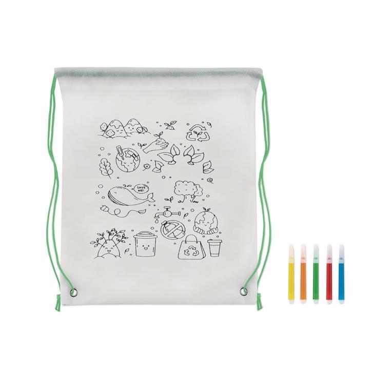 Sacoșă din material nețesut CARRYDRAW Lime