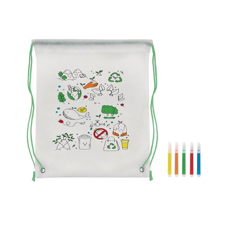 Sacoșă din material nețesut CARRYDRAW Lime