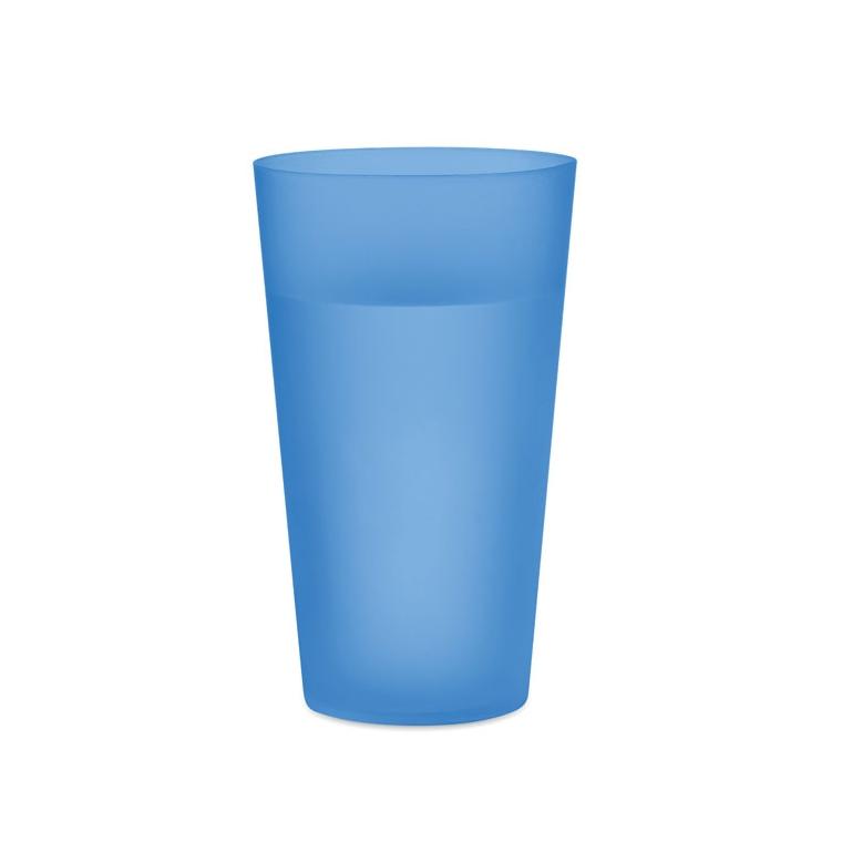 Pahar reutilizabil  500 ml FESTA CUP Albastru transparent