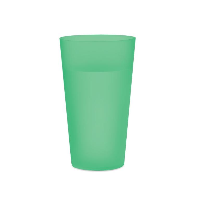 Pahar reutilizabil  500 ml FESTA CUP Verde transparent
