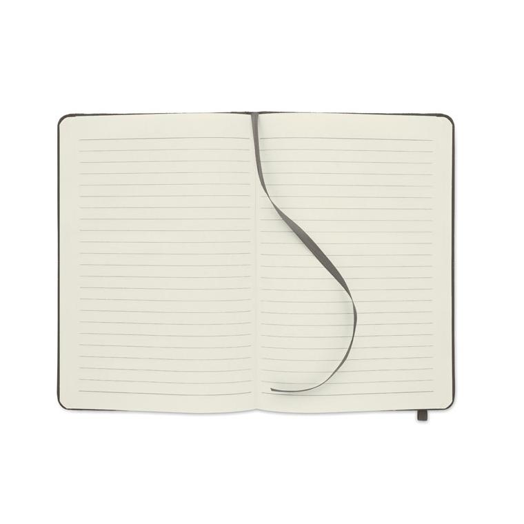 Notes A5 cu copertă RPET 600D NOTE RPET Gri închis