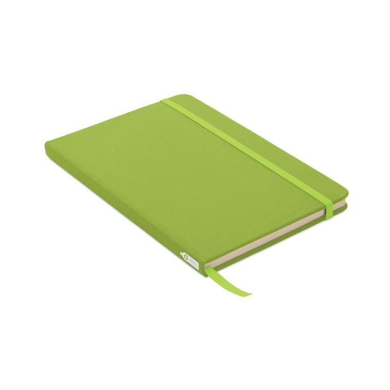 Notes A5 cu copertă RPET 600D NOTE RPET Lime