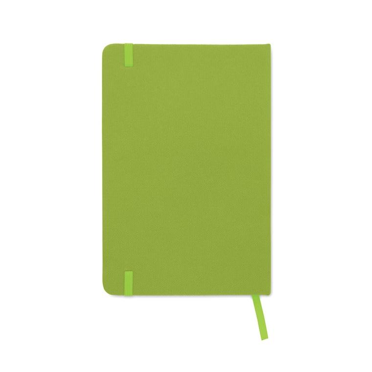 Notes A5 cu copertă RPET 600D NOTE RPET Lime