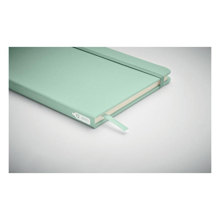 Notes A5 cu copertă RPET 600D NOTE RPET Verde mentă