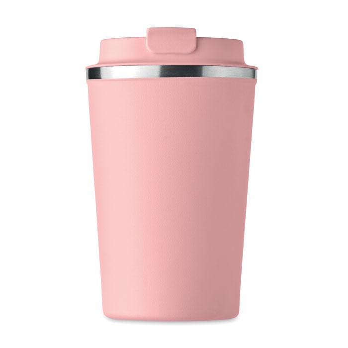 Pahar cu perete dublu 350 ml BRACE Roz