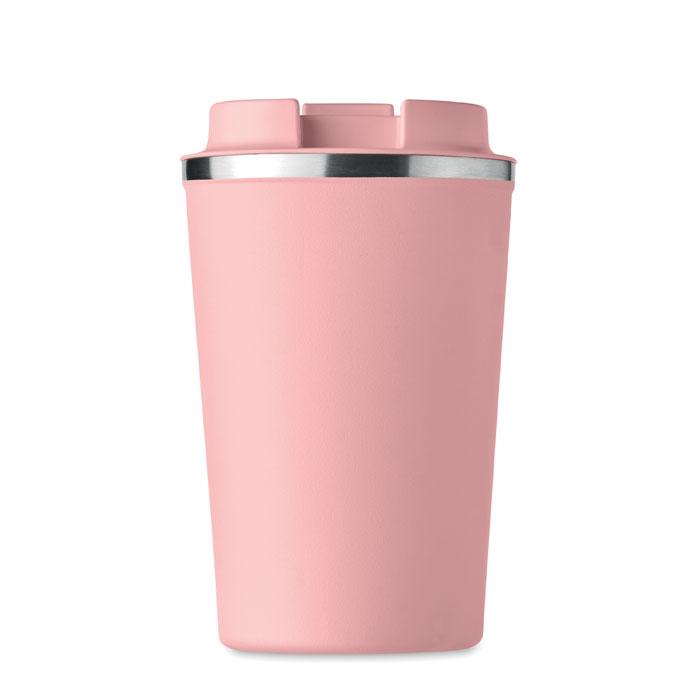 Pahar cu perete dublu 350 ml BRACE Roz